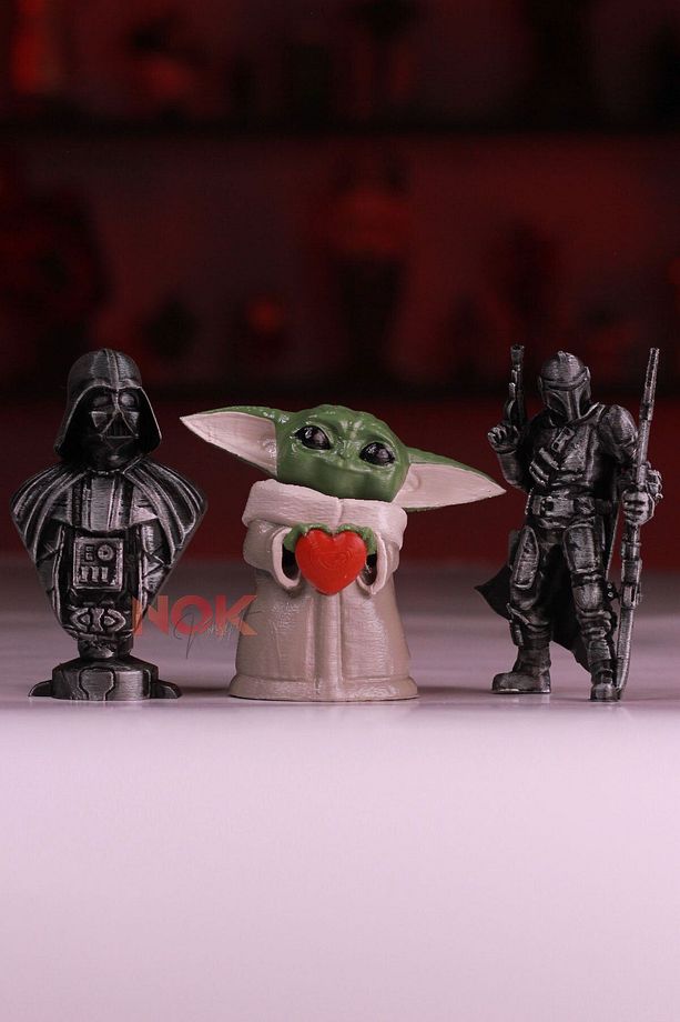 Mandalorian, Kalpli Grogu ve Darth Vader 3'lü Set Baby Yoda Star Wars - 1