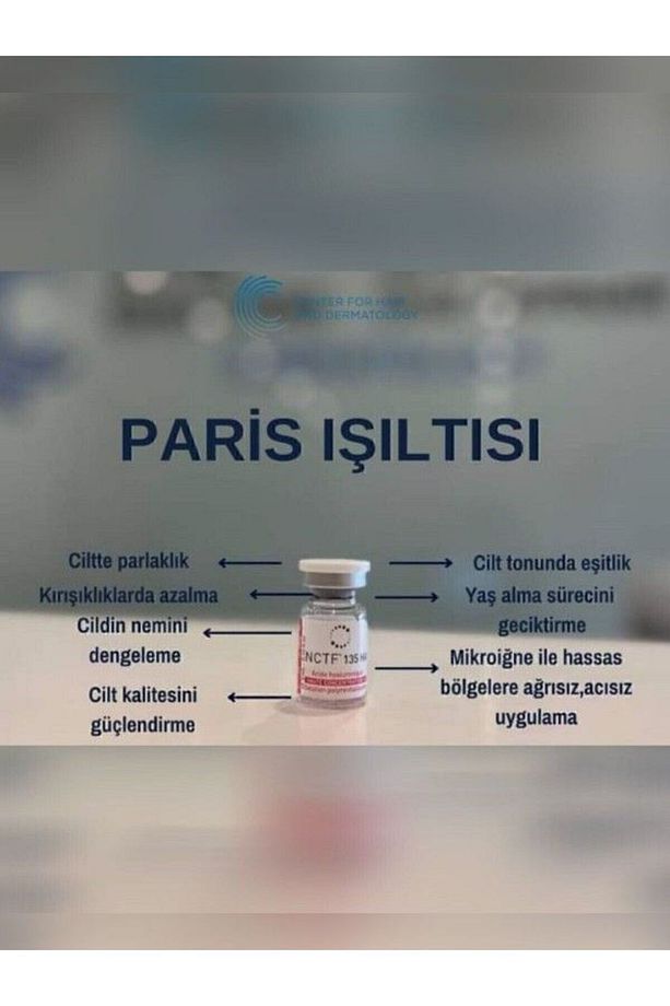 Paris Işıltısı Mezoterapi Nctf 1 Flakon ! 3 Ml! (ENJEKTÖR VE ANESTEZİ KREMİ ILE) - 1