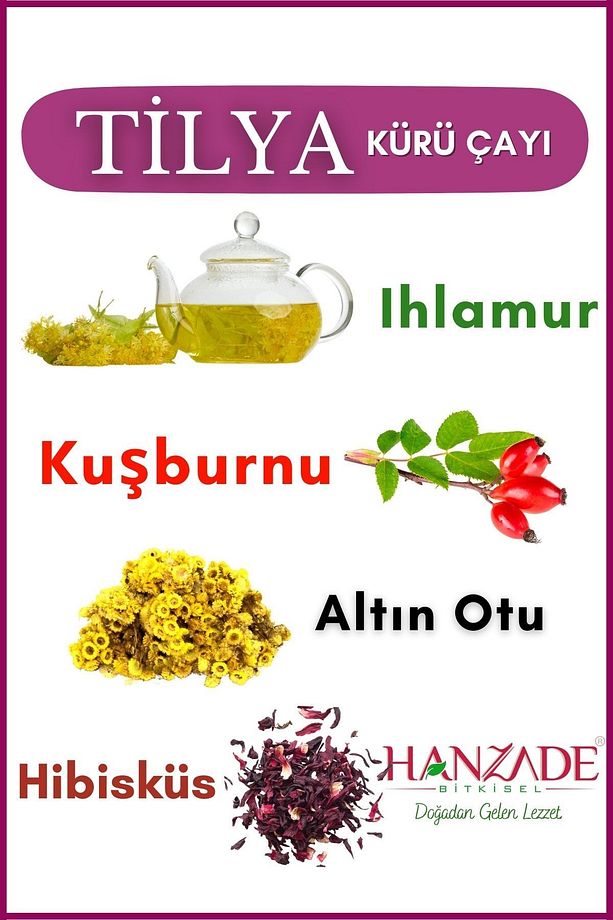 Tilya Kürü Form Çayı Kuşburnu Altın Otu Ihlamur Karışık Bitki Çayı 20 Süzen Poşet - 5