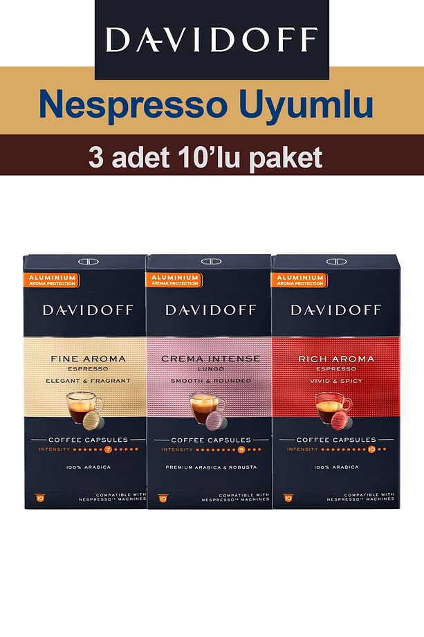 Nespresso Uyumlu Kapsül Kahve Seti | Fine - Rich - Intense - 1