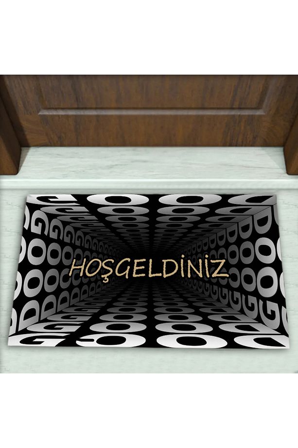Üç Boyutlu (3D) Desenli Dekoratif Kapı Önü Paspası No: 1781 - 1