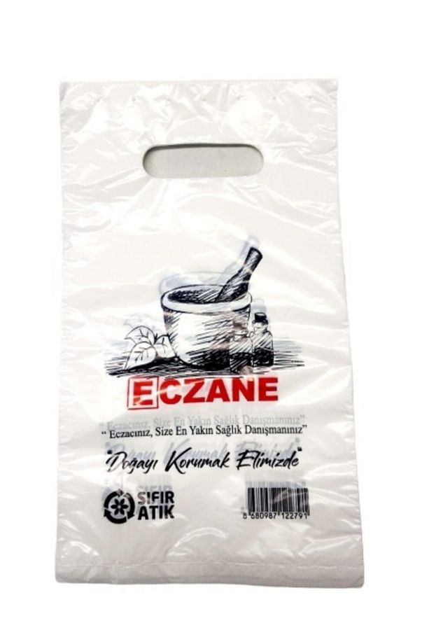 Eczane Poşeti Bio Mini Elgeçme 2000 Adet 16x27 cm - 1