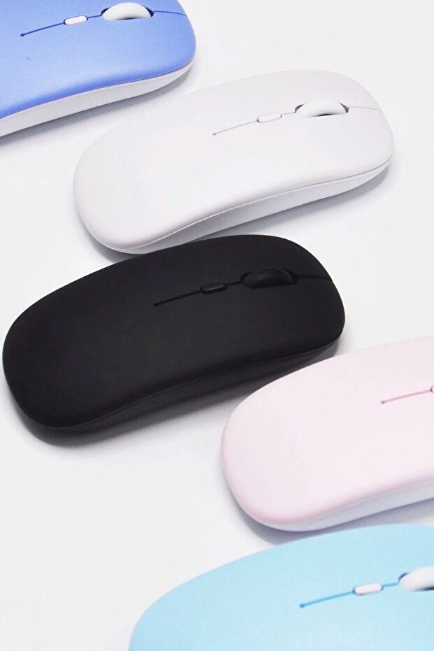 Pembe Bluetooth Kablosuz Klavye Mouse Seti - 4