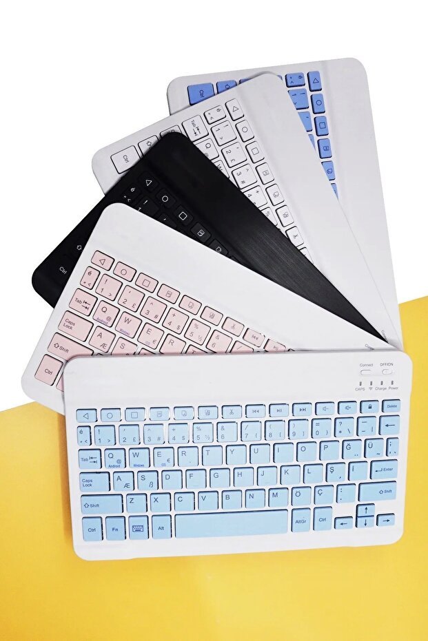 Pembe Bluetooth Kablosuz Klavye Mouse Seti - 2