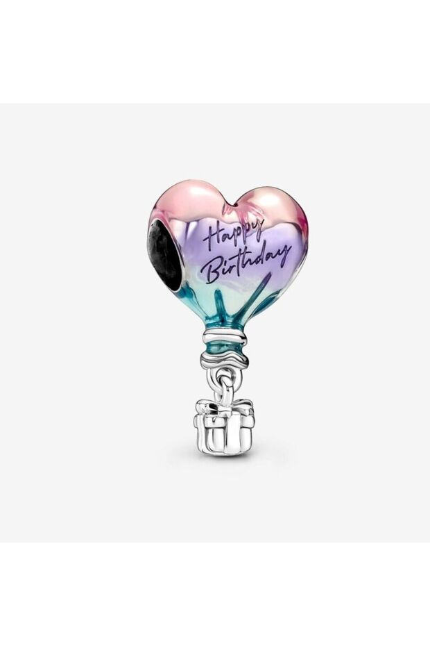 Hot Air Balloon Charm for Birthday - Happy