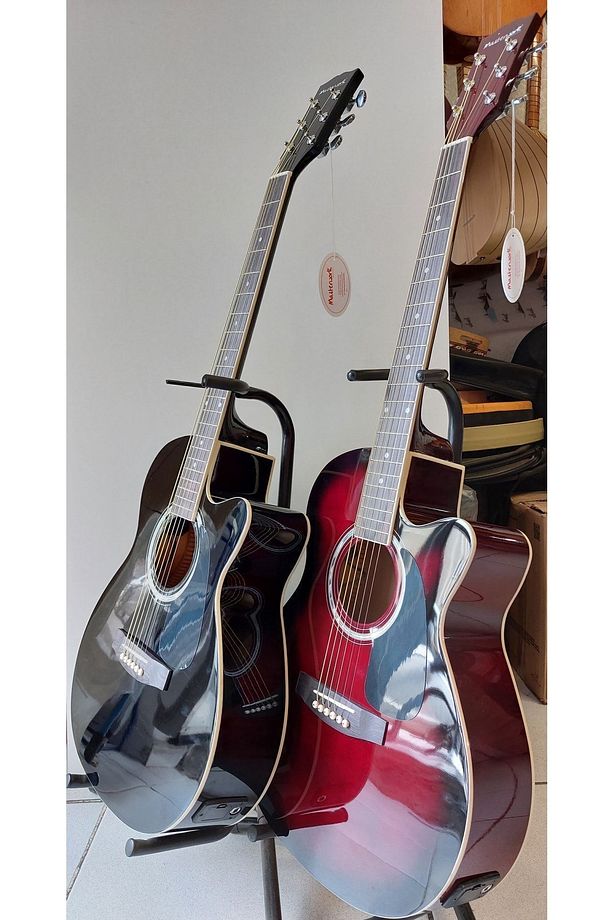 Usb Girişli Ekolayzırlı Elektro Akustik Gitar(BORDO) - 6