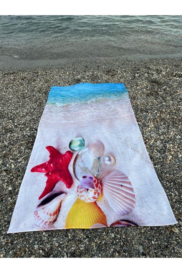 منشفة الشاطئ - تصميم مطبوع - 3