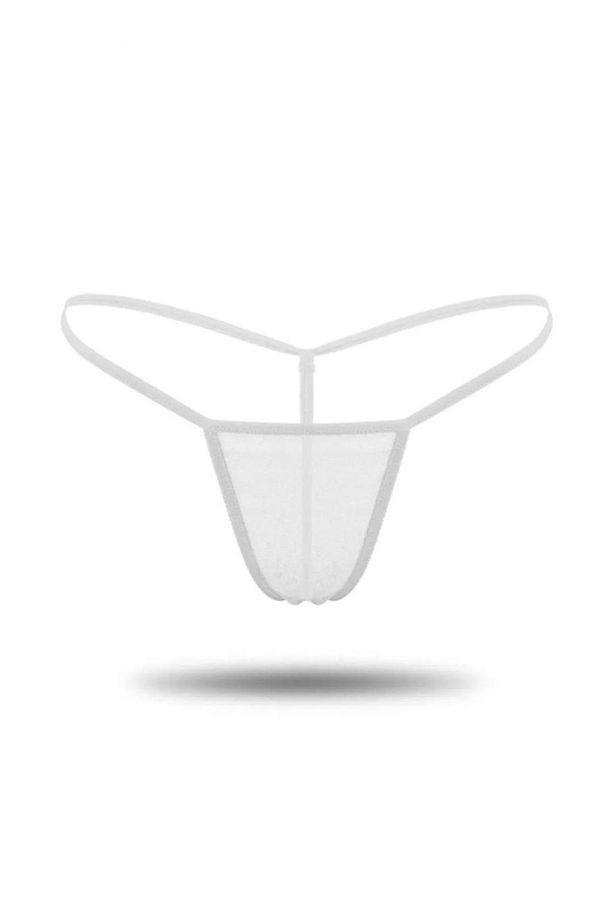 4 Lü Paket Transparan Tül Tanga String - 5