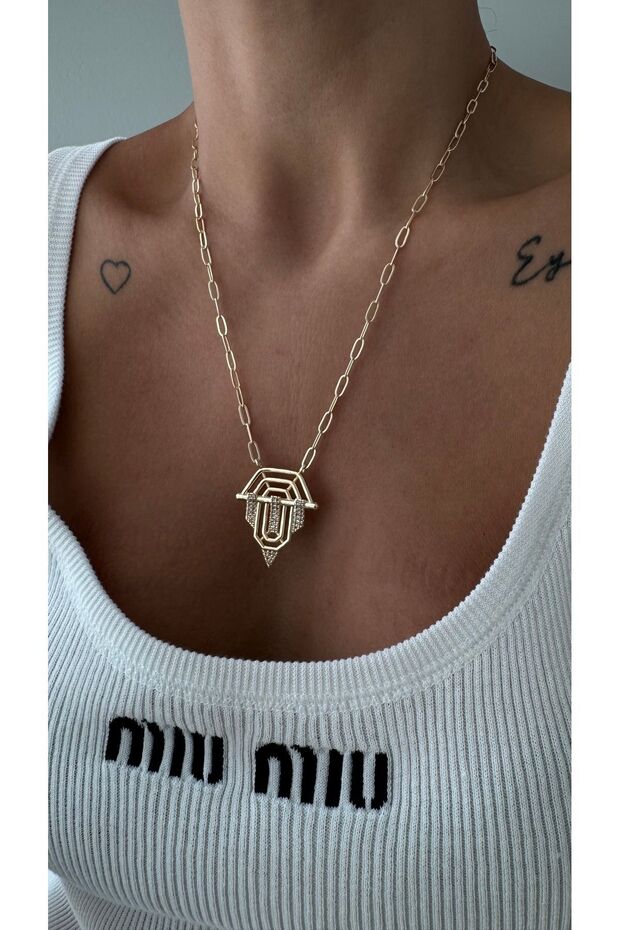 Çelik Leyla Kolye - 1