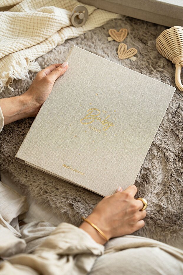 Matt Notebook Bebek Anı Defteri ve Anne Hamile Günlüğü Fotoğraf Albümü