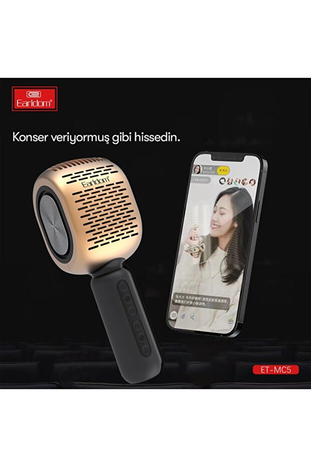 MC5 Karaoke Mikrofon - Gold - 5