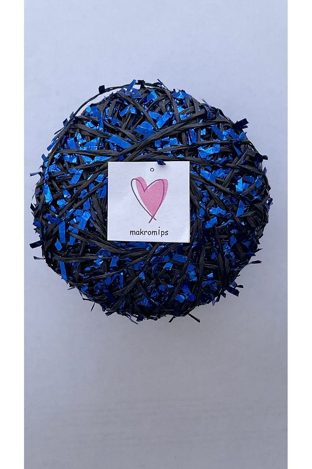 Premıum Metalik Confeti Kâğıt Rafya Ip(50gr/m+-5)Simli Parlak Abiye Polyester Çanta Şapka Örgü ipi - 3