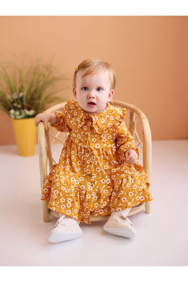 Shirt Collar Baby Girl Dress