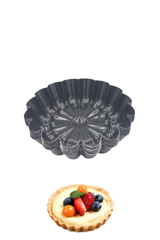 Teflon Portioned Tartolet Set 6 Pieces 10 cm