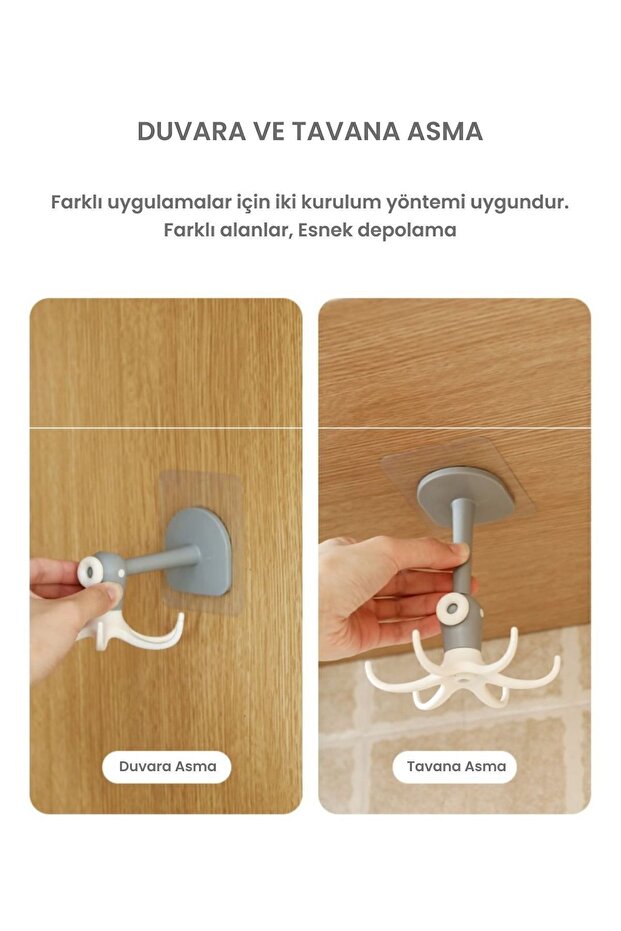 علاقة حائط نيكوبار باللون الرمادي - متعددة الأغراض - 5