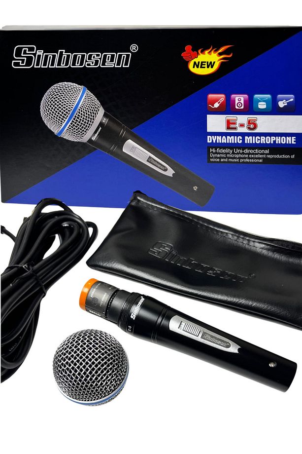 Sinbosen E-5 Professional Kablolu Vocal Stüdyo Mıkrofon - 3