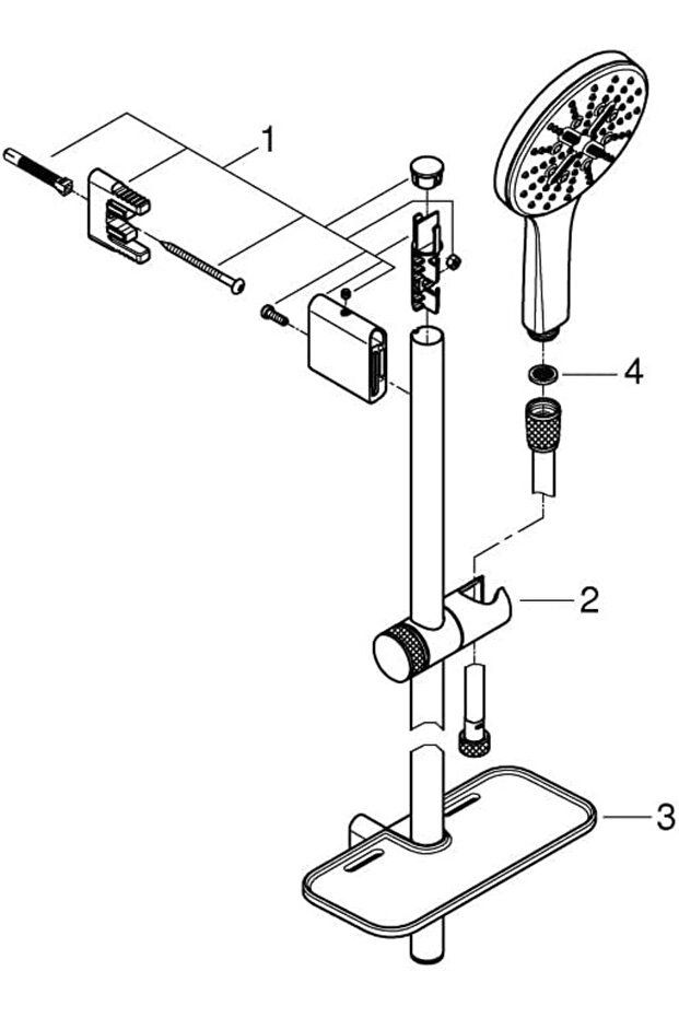 Duş Seti 3 Akışlı Smartactive Krom - 26575000 - 3