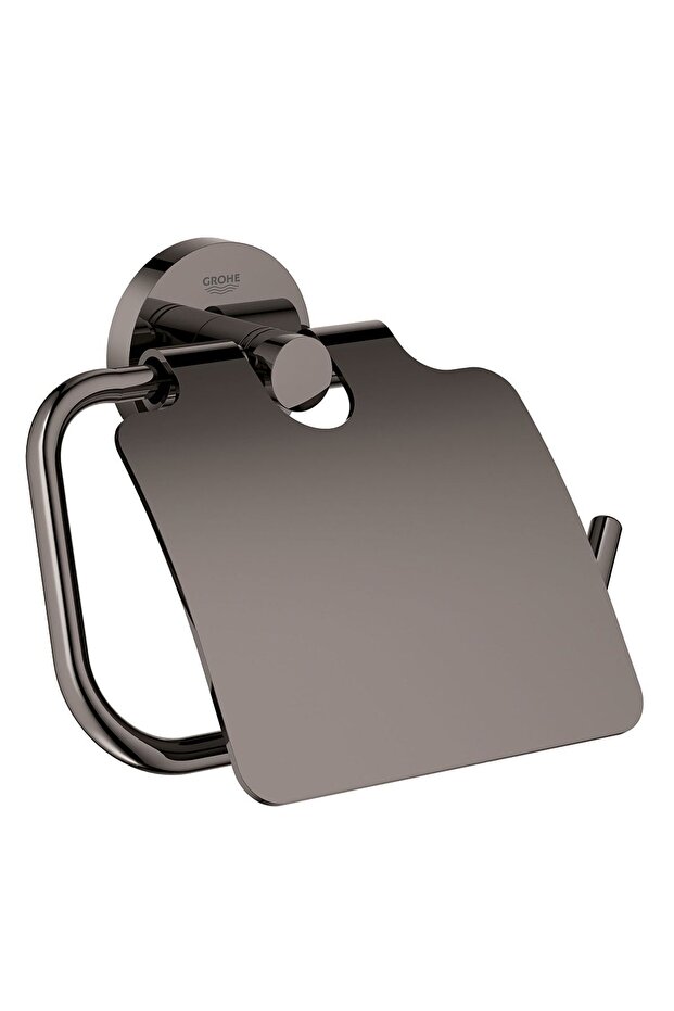 Essentials Toilet - حامل ورق جرافيت صلب مع غطاء - 40367a01