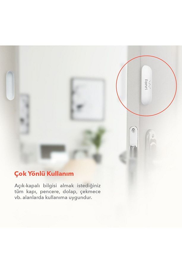 Akıllı Kablosuz Kapı Pencere Sensörü, Mobil Bildirim, Wifi, Uzaktan Takip, Google Asistan Ve Tuya - 4