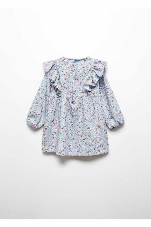 Flounce Patterned Dress - 3
