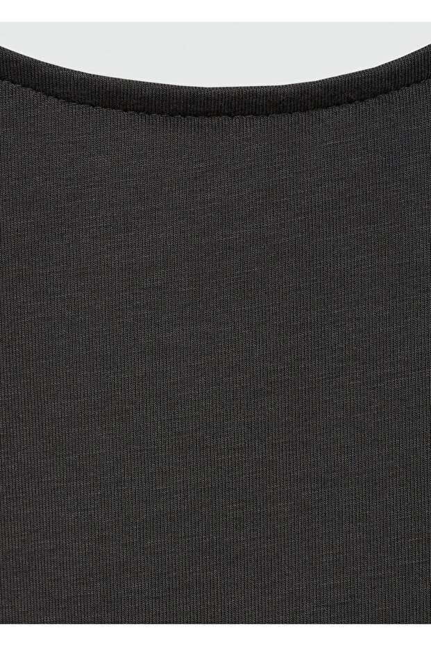 Kısa pamuklu tişört - 6