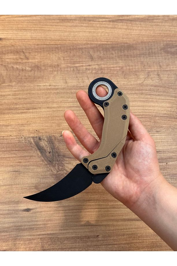 Gravity Karambit, Plastik - Siyah Altın (Rulmanlı) - 1