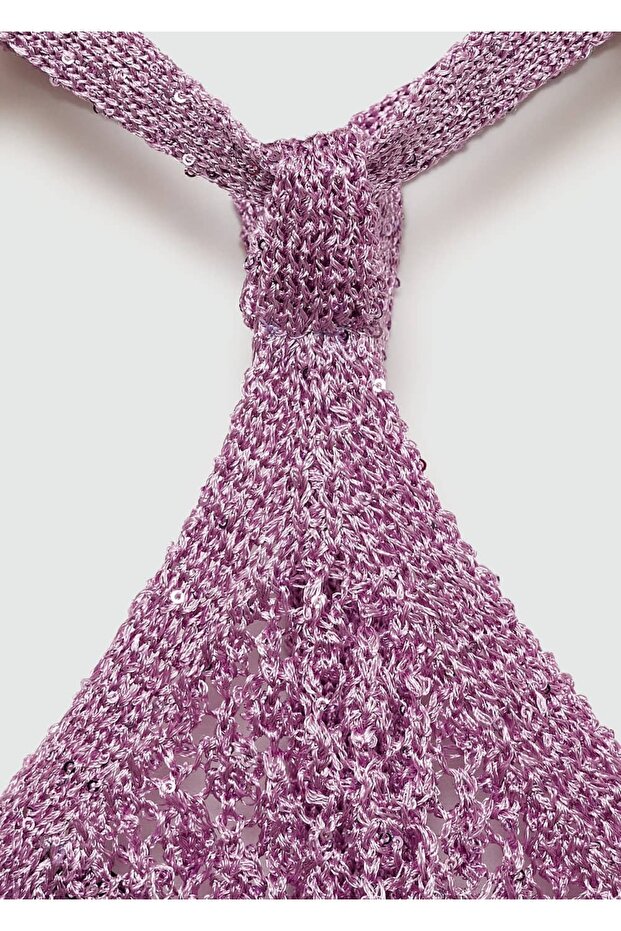 Payetli asimetrik bluz - 5