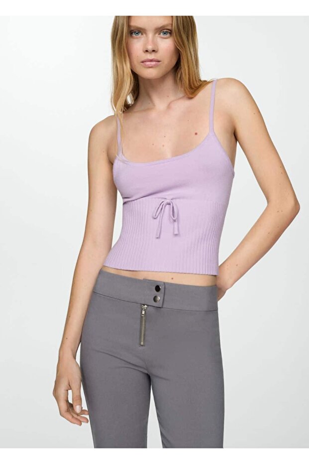 Triko cropped bluz - 7