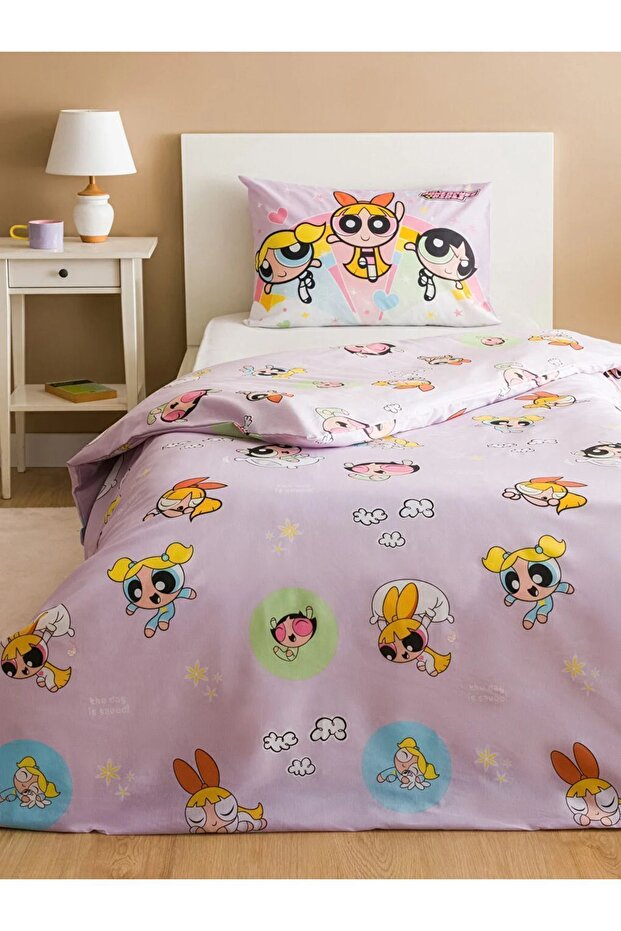 LCW HOME Powerpuff Girls Baskılı Tek Kişilik Nevresim Seti 160 X 220 - 1