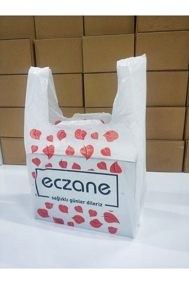 Eczane Poşeti Bio Küçük Atlet 750 Adet 22+7+7x40cm - 1
