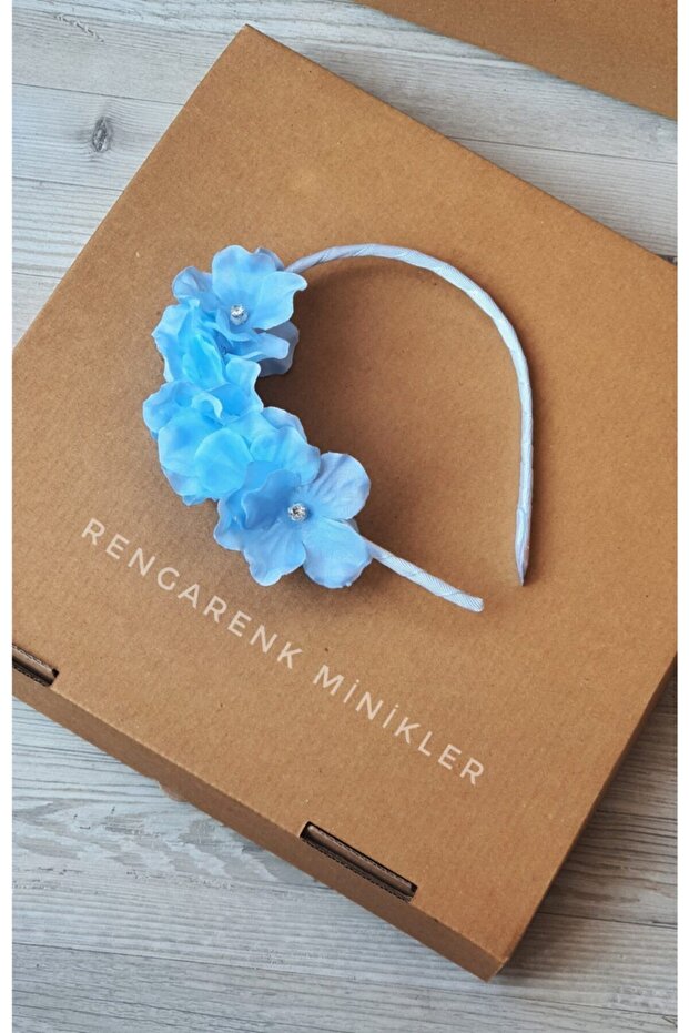 Maternity Crown with Blue Flowers