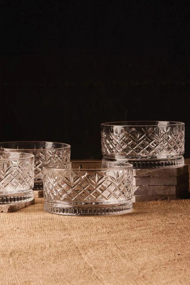 Perotti Melony Bowl 220 ml Set of 4 Glass Bowls Small Size Snack Bowl 14774