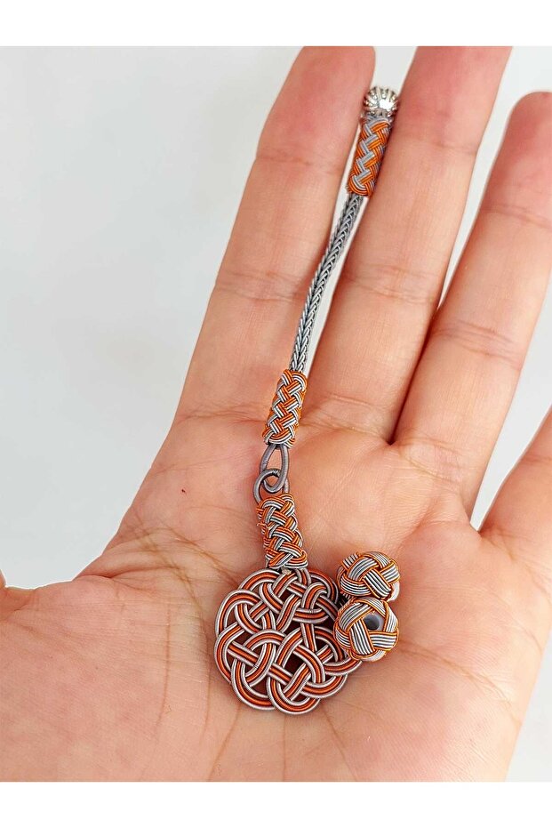 Copper Handcrafted Kazaz Tassel & 2 Bead Set (52020)