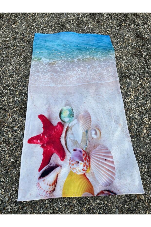 منشفة الشاطئ - تصميم مطبوع - 2