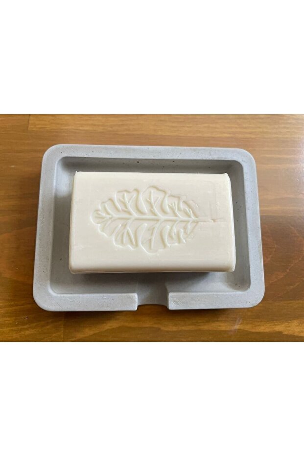 طبق صابون خرساني رمادي - 1
