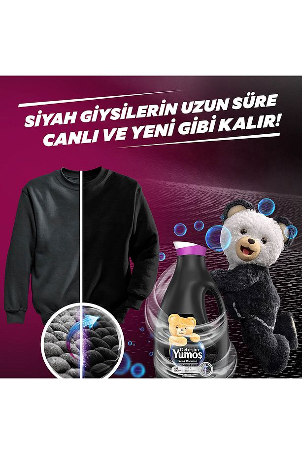 Çamaşır Yumuşatıcısı Amber 1440ml Sıvı Deterjan Renk 2520ml Sıvı Deterjan Siyah 2520ml - 7