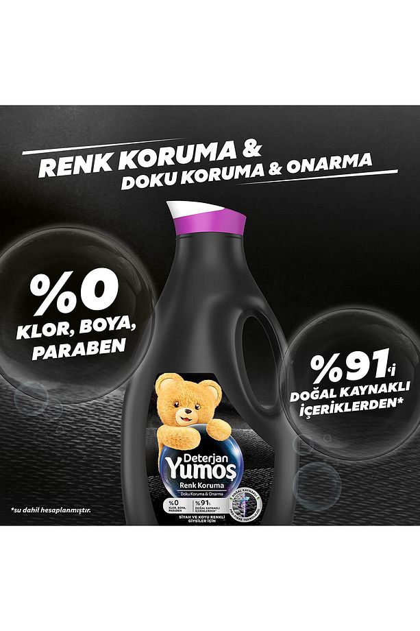 Çamaşır Yumuşatıcısı Amber 1440ml Sıvı Deterjan Renk 2520ml Sıvı Deterjan Siyah 2520ml - 8