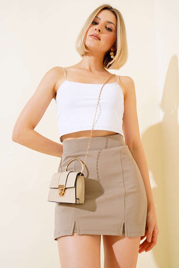 Vizon Şort Etek - 2