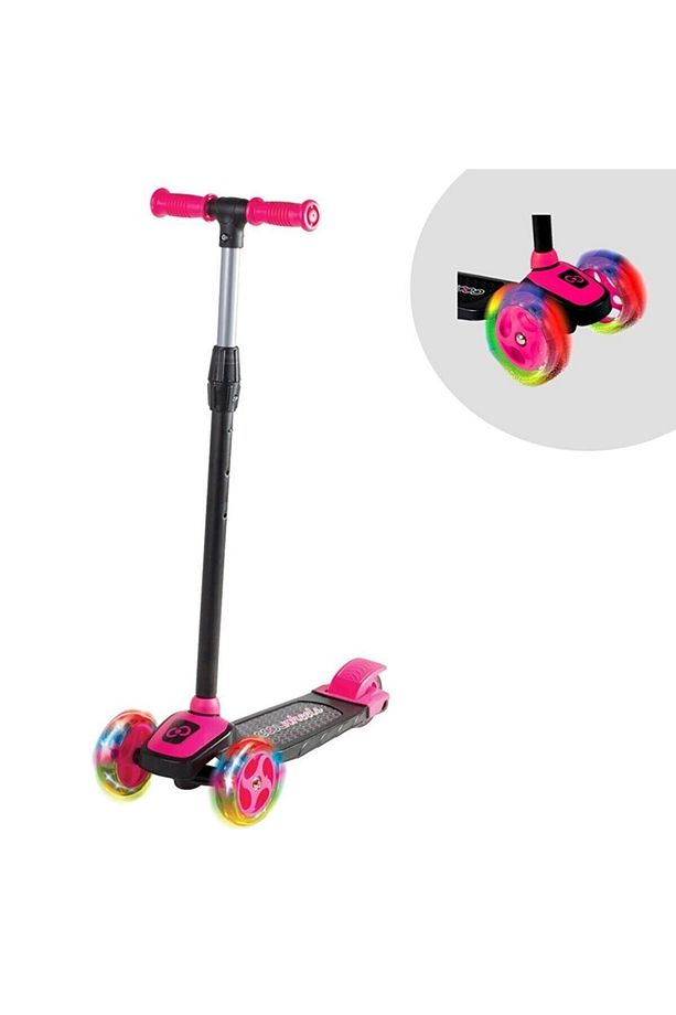Cool Whells Işıklı 3 Tekerlekli Twist Scooter Çocuk Scooter Geniş Ayak Basma Yeri Scooter - 1