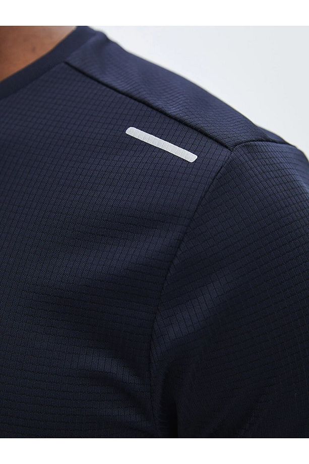 LCW Active DRY-TECH Bisiklet Yaka Kısa Kollu Erkek Tişört - 4