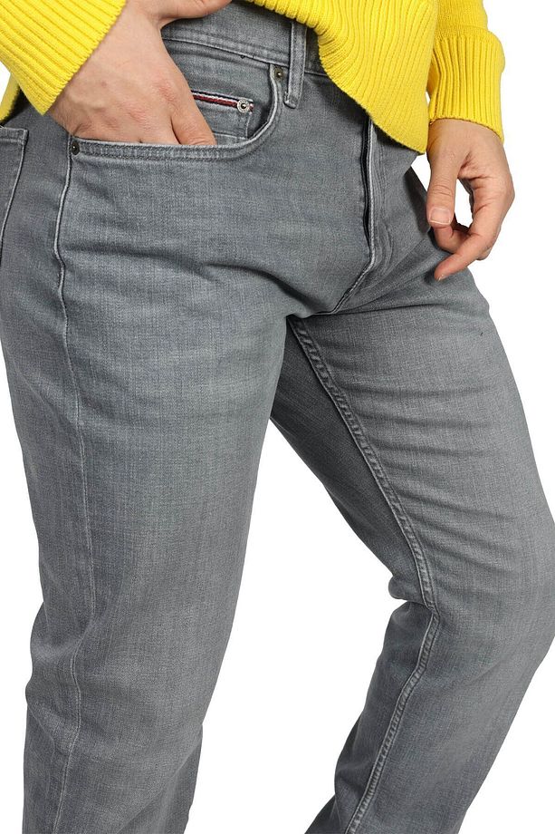 Erkek Denim Cepli Normal Kalıp Günlük Kullanım Gri Jeans MW0MW33972-1B6 - 4