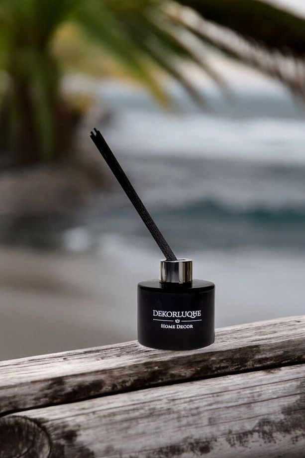 Okyanus Oda Kokusu Siyah Çubuklu Ortam Kokusu Ofis Parfüm Reed Diffuser 130 ml - 1