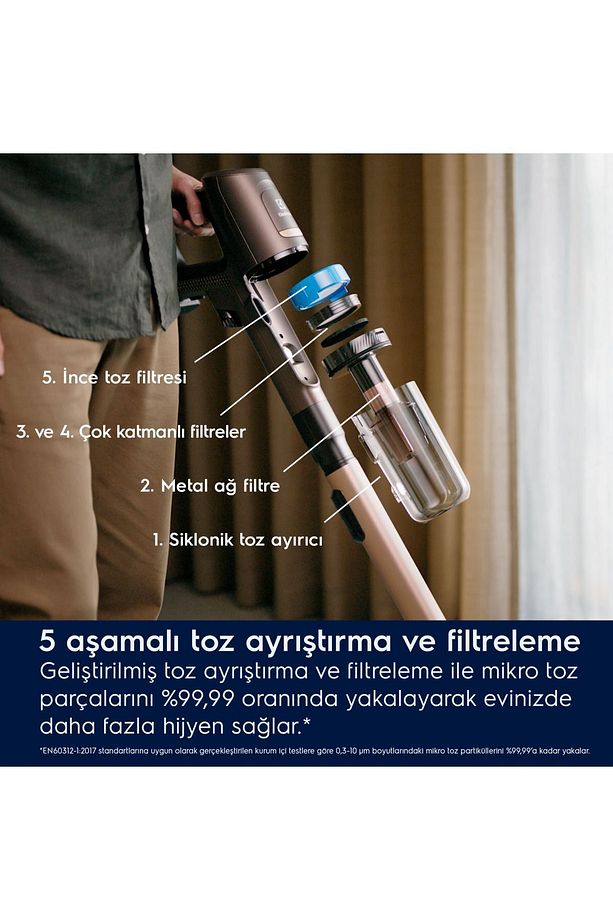 Hygenic 800 EP81U25ULT Şarjlı Dikey Süpürge - 8