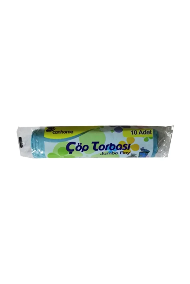 Çöp Torbası Jumbo Boy 10'lu Boy X 1 Rulo Çöp Poşeti 80x110 Cm Mavi Jumbo Çöp Torbası - 1