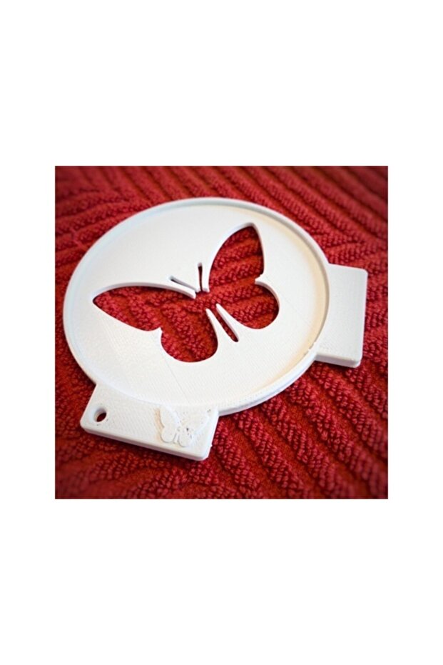 Butterfly Motif Coffee, Cake and Dessert Decoration Template
