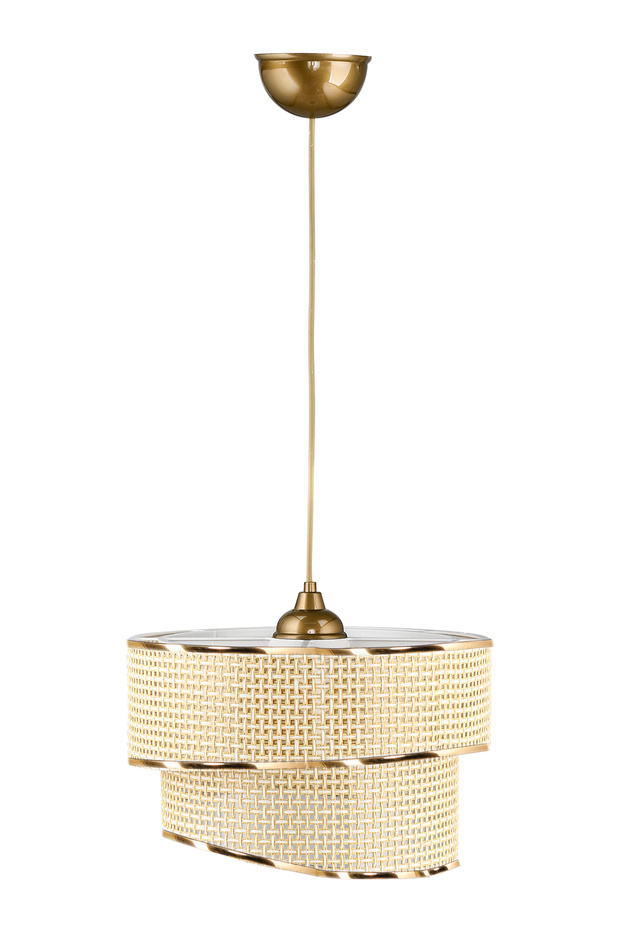 Stara Gold Şeritli Hazeran Sarkıt Avize - 3