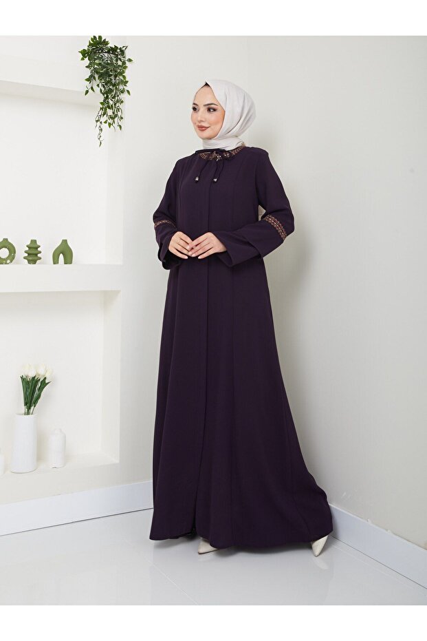 فستان فرنسا كبير الحجم مطرز بالتطريز - 3