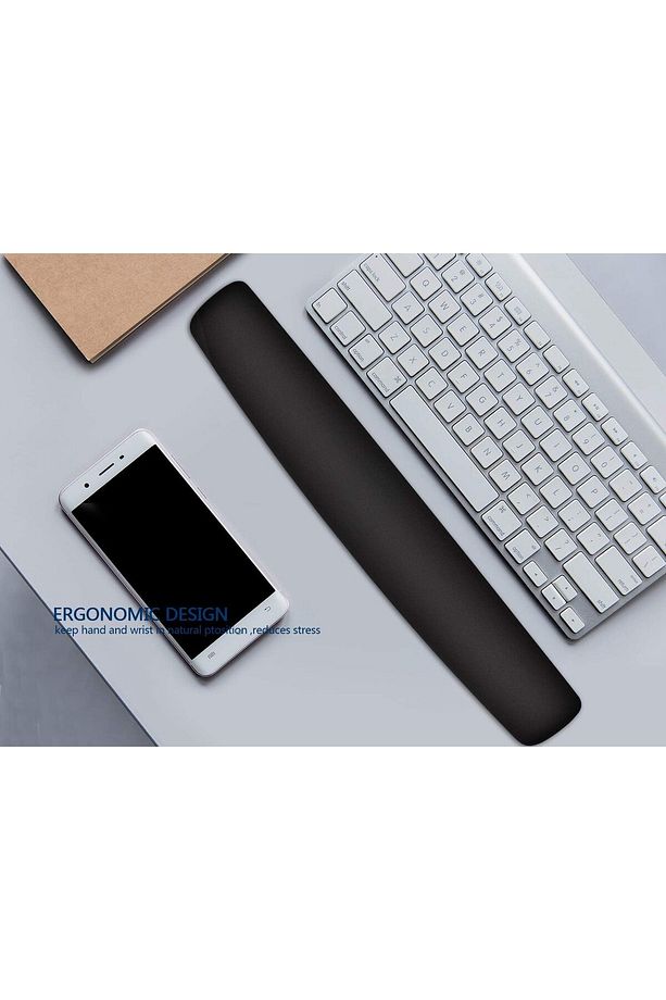 2'li Bilek Destekli Mouse ve Klavye Pedi Seti - Kaymaz Mousepad ve Klavye Desteği Seti - Fare Pedi - 2
