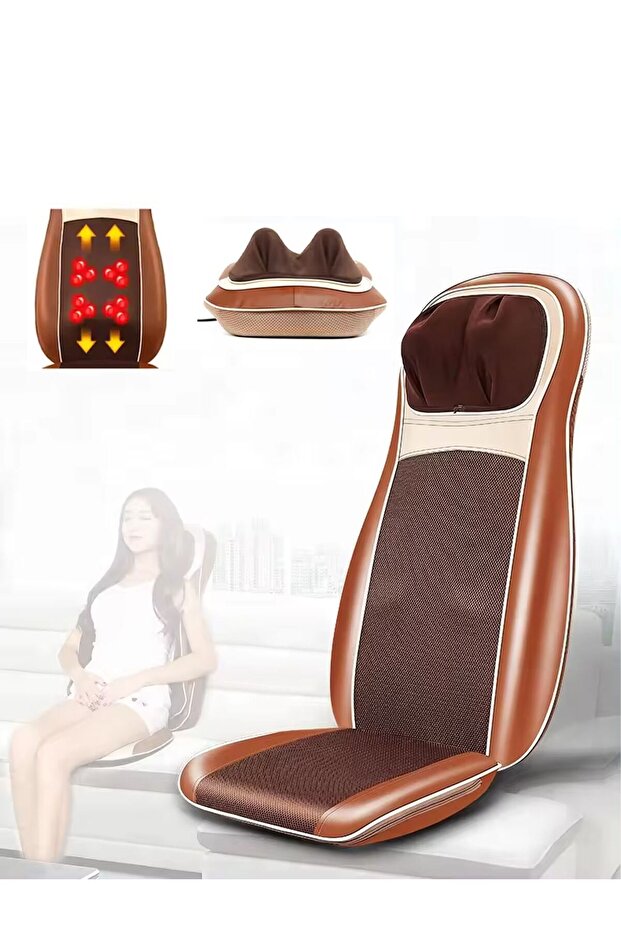Hot Compress Kneading Vibrating Rubbing Heated Massage Cushion Massager