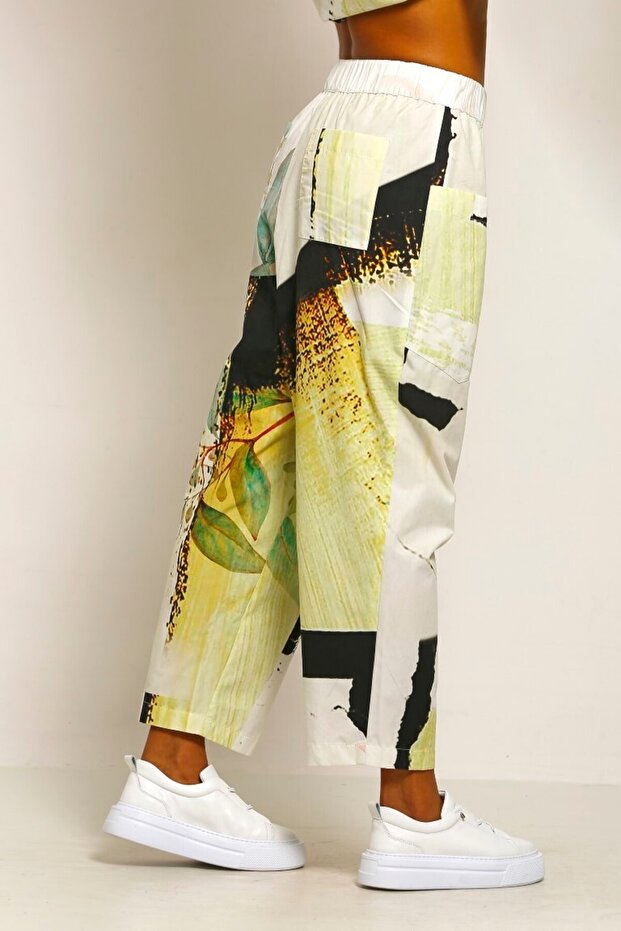 Desenli Pantolon - 4